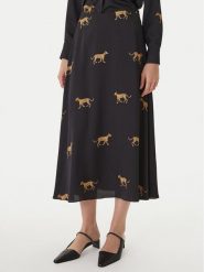 LOLA CASADEMUNT Spódnica maxi LS2608008 Czarny Regular Fit. Czarne spódniczki damskie lola casademunt, xs, bez wzorów, z syntetyku, maxi. Za 459.99 zł.