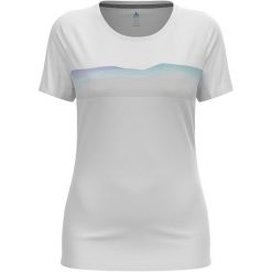 Koszulka z krótkim rękawem damska ODLO F-Dry Ridgeline T-Shirt Crew Neck. Białe bluzki damskie Odlo, xl, bez wzorów, sportowe, bez kołnierzyka, bez ramiączek. Za 213.76 zł.
