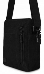 Męska, Materiałowa Torebka, Saszetka, Listonoszka - Pako Jeans - Czarna. Czarne saszetki męskie Pako Jeans, z jeansu. Za 45.00 zł.