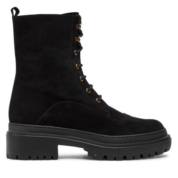 Trapery Pollini. Czarne trapery damskie Pollini, bez obcasa. Za 1,009.00 zł.