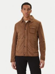 Milestone Kurtka skórzana Elias 611613 60740 Beżowy Regular Fit. Brązowe kurtki męskie Milestone, m, bez wzorów, ze skóry, bez kaptura. Za 2,089.00 zł.