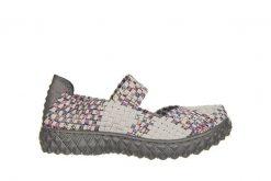 Półbuty Rock Over Grey Klimit 032914, Wielokolorowy, Materiał - 39. Szare półbuty damskie Rock Spring, bez wzorów, z materiału, rockowe, bez obcasa. W wyprzedaży za 164.99 zł.