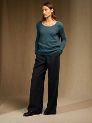 Perfect Cashmere Kaszmirowy sweter "Kelley" w kolorze turkusowym rozmiar: L. Niebieskie swetry klasyczne damskie Perfect Cashmere, l, z kaszmiru, bez kołnierzyka. Za 465.55 zł.