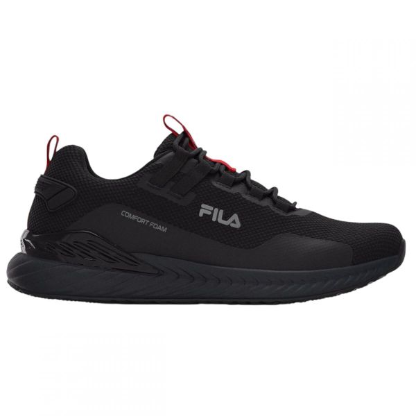 Buty sportowe męskie Fila Solrack. Czarne buty sportowe na co dzień męskie Fila, z materiału, bez zapięcia, trekkingowe. Za 279.99 zł.