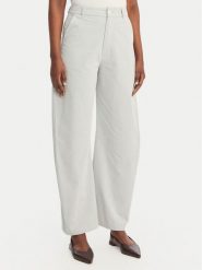 Eleh Spodnie materiałowe SS260146 Błękitny Regular Fit. Niebieskie spodnie materiałowe damskie Eleh, bez wzorów, z bawełny. Za 499.99 zł.