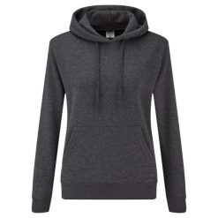 Klasyczna Bluza Z Kapturem Dla Pań I Panów. Szare bluzy z kapturem damskie Fruit of the Loom, l. Za 83.99 zł.