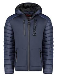 Geographical Norway Kurtka pikowana w kolorze granatowym rozmiar: 3XL. Niebieskie kurtki męskie Geographical Norway, xl, bez wzorów, bez kaptura. Za 210.81 zł.