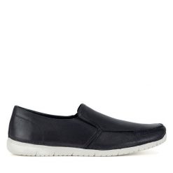 Półbuty Lasocki. Czarne półbuty męskie Lasocki, bez zapięcia. Za 159.99 zł.