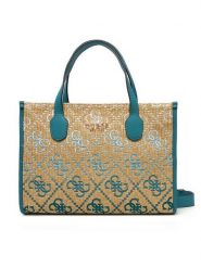 Guess Torebka HWSW86 65220 Turkusowy. Niebieskie torebki klasyczne damskie Guess, z aplikacjami, z materiału, bez dodatków. Za 439.99 zł.