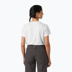 Koszulka damska Helly Hansen HH Tech 2.0. Białe bluzki damskie Helly Hansen, bez wzorów, bez kołnierzyka. Za 99.99 zł.