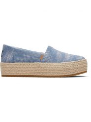 TOMS Espadryle w kolorze błękitnym rozmiar: 39. Niebieskie espadryle damskie Toms, bez wzorów, bez obcasa, na platformie. Za 210.81 zł.