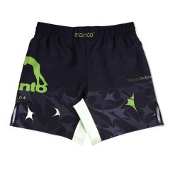 Spodenki treningowe męskie MANTO Terra. Czarne szorty męskie Manto, bez kołnierzyka. Za 189.00 zł.