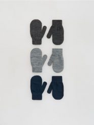 Rękawiczki 3 pack - wielobarwny. Rękawiczki dziecięce Reserved, bez ramiączek. Za 29.99 zł.