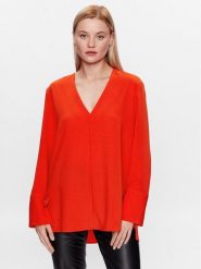 Calvin Klein Bluzka K20K205688 Pomarańczowy Regular Fit. Brązowe topy sportowe damskie CALVIN KLEIN, bez wzorów, z syntetyku, bez ramiączek. Za 749.99 zł.