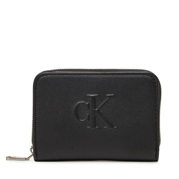 Portfel Calvin Klein Jeans. Czarne portfele damskie Calvin Klein Jeans, bez wzorów, z jeansu. Za 149.99 zł.