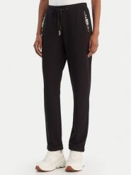 Liu Jo Sport Spodnie dresowe TF5155 FS576 Czarny Regular Fit. Czarne spodnie dresowe damskie Liu Jo Sport, s, bez wzorów, z dresówki. Za 429.99 zł.