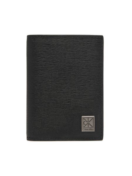 Calvin Klein Portfel Emblem Hw N/S Billfold W/ Coin LV04D1281G Czarny. Czarne portfele męskie CALVIN KLEIN, bez wzorów, ze skóry. Za 329.99 zł.