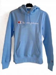 Bluza na co dzień damska CHAMPION z kapturem. Niebieskie bluzy z kapturem damskie CHAMPION, xl, z bawełny. Za 259.00 zł.
