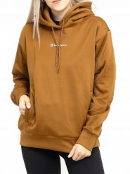 Bluza na co dzień damska CHAMPION ciepła z kapturem. Brązowe bluzy z kapturem damskie CHAMPION, s, z bawełny. Za 241.00 zł.