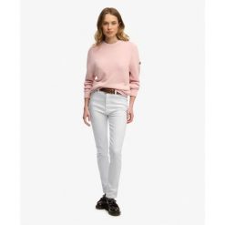 Sweter damski z dekoltem w serek Superdry Slouchy. Czerwone swetry klasyczne damskie Superdry., xs, bez kołnierzyka. Za 275.50 zł.
