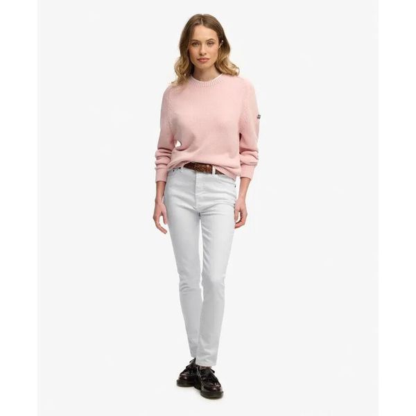 Sweter damski z dekoltem w serek Superdry Slouchy. Czerwone swetry klasyczne damskie Superdry., xs, bez kołnierzyka. Za 275.50 zł.