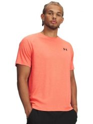 Under Armour Koszulka sportowa "Tech" w kolorze pomarańczowym rozmiar: XL. Pomarańczowe t-shirty sportowe męskie Under Armour, xl, z materiału, bez ramiączek, outdoorowe. Za 87.99 zł.
