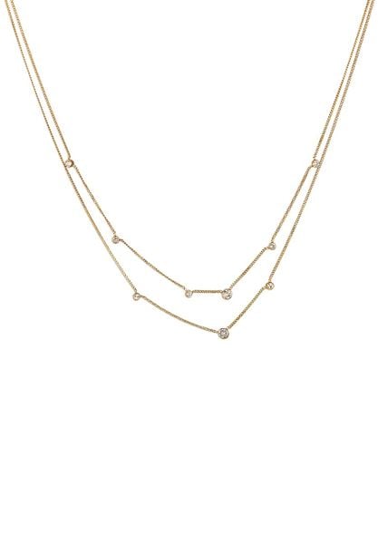Elli Naszyjnik warstwowy Damski Wisiorek koło Łańcuszek pancerny Kryształki Szklane Szlif Xirius Biały 925 Sterling Silver 40 cm Naszyjniki 1 ct. Białe naszyjniki damskie Elli, na co dzień, srebrne. Za 413.99 zł.