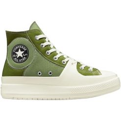 Trampki Converse Chuck Taylor All Star Construct, Dla obu płci. Zielone trampki i tenisówki męskie Converse, bez wzorów, bez zapięcia. Za 490.00 zł.