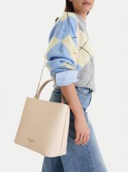 Nine West Torebka CEO-Aera-LDA8888 Écru. Torebki klasyczne damskie Nine West, z aplikacjami, z materiału, bez dodatków. Za 199.99 zł.