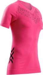 Koszulka do biegania damska X-bionic Twyce Run Shirt SS. Czerwone t-shirty damskie X BIONIC, m, bez wzorów, z materiału, bez kołnierzyka. Za 417.99 zł.