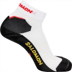 Skarpetki Salomon unisex Speedcross Ankle Dx+sx 1p Biały/czarny Biały. Białe skarpetki damskie Salomon, bez wzorów, z elastanu. Za 63.80 zł.