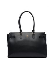 Tommy Hilfiger Torebka AW0AW19069 Czarny. Czarne torebki klasyczne damskie Tommy Hilfiger, bez wzorów, ze skóry, bez dodatków. Za 649.99 zł.