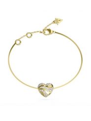 Guess Bransoletka JUBB04 502JW Złoty. Żółte bransoletki damskie Guess, ze stali. Za 239.99 zł.