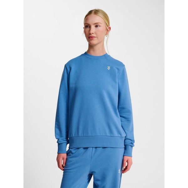 Damska bluza z okrągłym dekoltem Hummel Pulse. Niebieskie bluzy bez kaptura damskie HUMMEL. Za 187.00 zł.