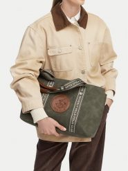 Beverly Hills Polo Club Torebka CWBEO-BHPC-L-007-10 Khaki. Brązowe torebki klasyczne damskie Beverly Hills Polo Club, bez wzorów, ze skóry, bez dodatków. Za 179.99 zł.