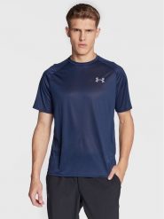 Under Armour Koszulka techniczna Ua Tech 2.0 1326413 Granatowy Loose Fit. Niebieskie t-shirty sportowe męskie Under Armour, m, z syntetyku, bez ramiączek, na fitness i siłownię. Za 119.99 zł.
