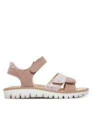 Primigi Sandały 1389044 M Różowy. Czerwone sandały dziewczęce Primigi, ze skóry, bez zapięcia. Za 209.99 zł.