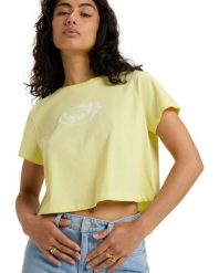 Koszulka z krótkim rękawem dla Kobiety PEOPLE SPEAK. Zielone t-shirty damskie Roxy, l, bez wzorów, z bawełny, bez kołnierzyka. Za 129.99 zł.