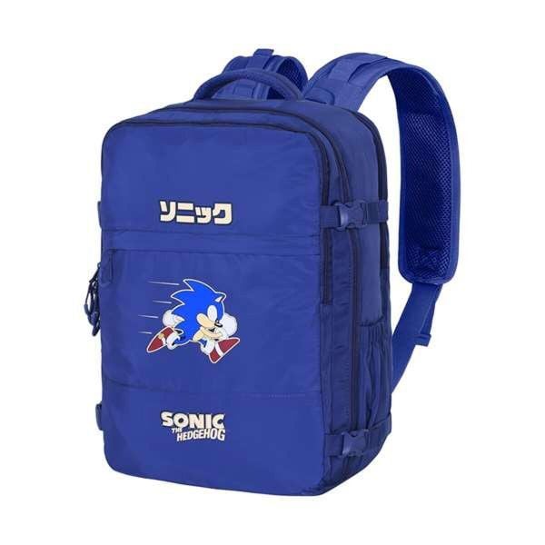 Plecak wielozadaniowy SONIC THE HEDGEHOG Niebieski. Niebieskie plecaki damskie SONIC THE HEDGEHOG, bez wzorów. Za 256.60 zł.