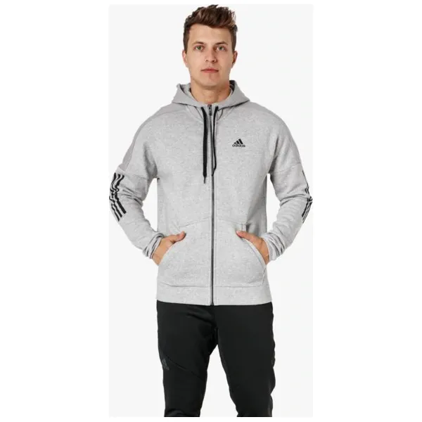 Adidas Bluza M Sid Lgo Fz Fl , szary, rozmiar S. Szare bluzy z kapturem męskie Adidas, m, z bawełny. W wyprzedaży za 199.99 zł.