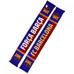 FC Barcelona szalik kibica dwustronny Double Knitted Scarf N33 wielokolorowy. Szaliki i kominy damskie FC Barcelona, bez wzorów. Za 119.00 zł.
