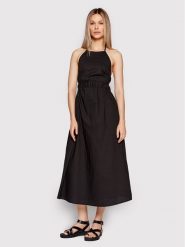 Herskind Sukienka letnia Petra 4416610 Czarny Regular Fit. Czarne sukienki damskie Herskind, na lato, bez wzorów, z bawełny, bez kołnierzyka, bez ramiączek. Za 629.99 zł.