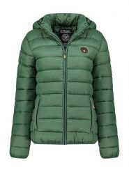 Geographical Norway Kurtka pikowana "Atikamap" w kolorze zielonym rozmiar: L. Zielone kurtki damskie Geographical Norway, l, bez wzorów, bez kaptura. Za 202.50 zł.