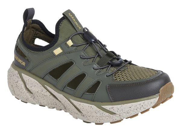 Sandały trekkingowe męskie Karrimor Hamilton. Zielone sandały męskie Karrimor, z materiału, bez zapięcia. Za 295.99 zł.