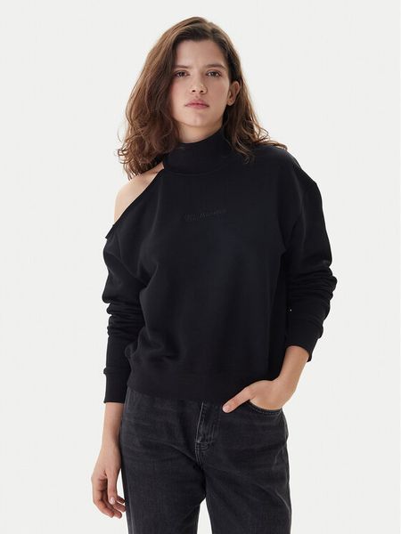 Karl Lagerfeld Jeans Bluza B1W20043 Czarny Relaxed Fit. Czarne bluzy bez kaptura damskie Karl Lagerfeld Jeans, m, z bawełny. Za 569.99 zł.