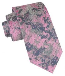 Klasyczny, Męski Krawat Alties - Popiel i Róż. Czerwone krawaty i muchy męskie Alties, bez wzorów, z tkaniny, eleganckie. Za 49.00 zł.
