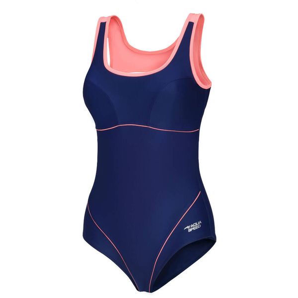 Strój jednoczęściowy pływacki damski Aqua Speed Cora. Brązowe stroje jednoczęściowe damskie Aqua-Speed, l, bez wzorów. Za 119.99 zł.