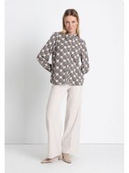 More & More Bluzka w kolorze beżowo-czarnym rozmiar: 36. Brązowe bluzki damskie MORE & MORE, bez wzorów, z wiskozy, bez kołnierzyka, bez ramiączek. Za 86.99 zł.