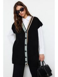 Trendyol Kamizelka w kolorze czarnym rozmiar: 42. Czarne kamizelki damskie Trendyol. Za 52.99 zł.