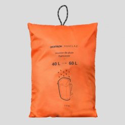 Second Life - Pokrowiec przeciwdeszczowy na plecak - 40/60 l - Stan Doskonały. Brązowe plecaki męskie FORCLAZ, bez wzorów, z poliesteru. Za 28.99 zł.